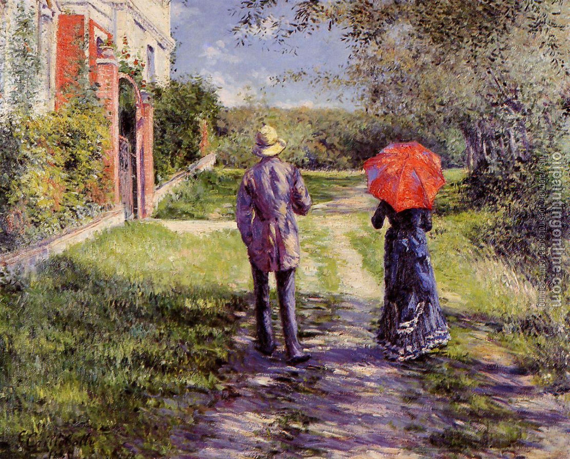 Gustave Caillebotte - Rising Road